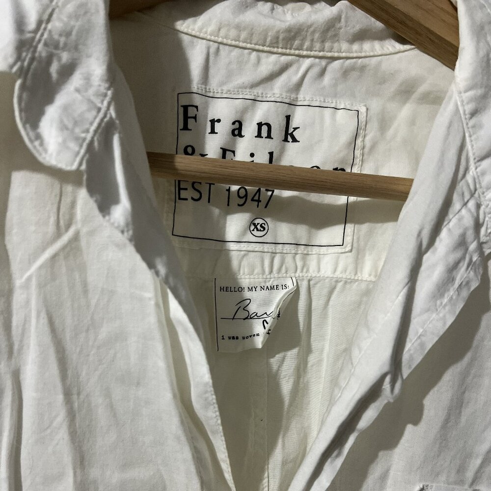 Frank and eileen Barry White button-up shirt